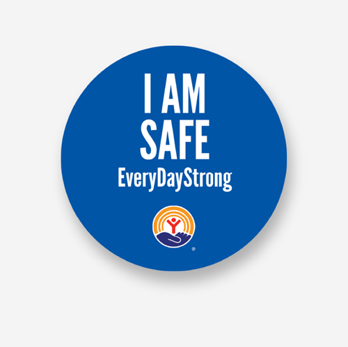 Picture of I Am Safe Round Sticker