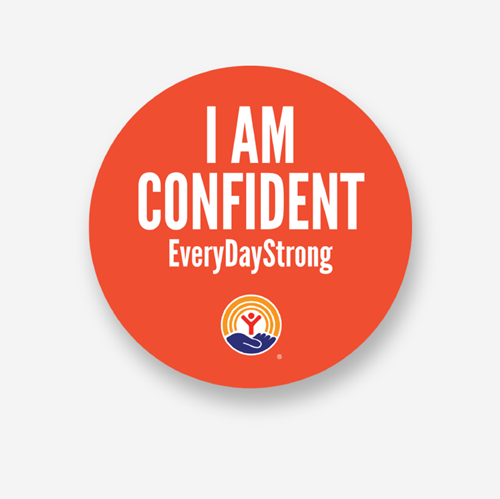 Picture of I Am Confident Round Sticker