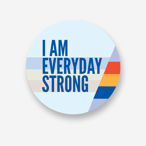 Picture of I Am Everyday Strong Round Sticker